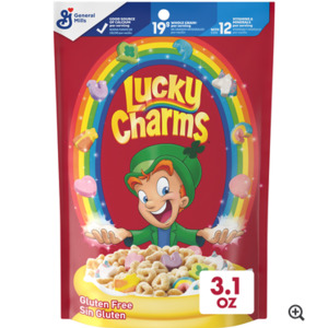 General Mills Lucky Charms With Marshmallows Cereal Pouch 3.1oz