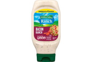 Hidden Valley Bacon Ranch Dip Sauce Condiment & Dressing, 16 fl oz Squeeze Bottle