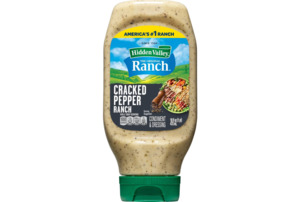 Sauces Dressings: Hidden Valley Cracked Pepper Ranch Dip Sauce Condiment & Dressing, 16 fl oz Squeeze Bottle