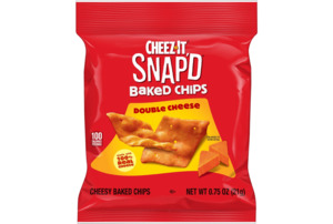 Snacks 1: Cheez-It Snap'd Double Cheese Crackers 0.75oz