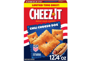 Snacks 1: Cheez-It Chili Cheese Dog Baked Snack Crackers, Limited Edition, 12.4 oz