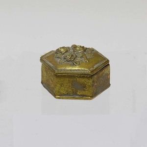 Vienna Gold Decorative Box Hexagon The Joneses Home Staging