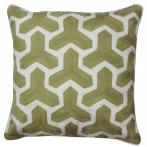 Krewel Geometric Cushion - Olive The Joneses Home Staging