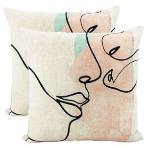 The Cut Linen Cushion 50 x 50 - COVER ONLY The Joneses Home Staging