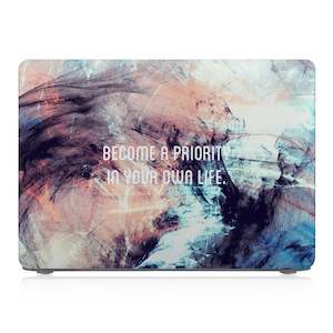 Macbook Quote Case: Macbook Case - Positive Quote - Become A Priority In Your Own Life