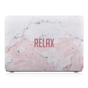 Macbook Quote Case: Macbook Case - Positive Quote - Relax