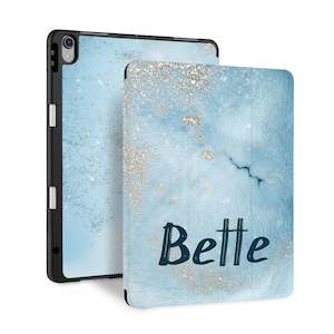 iPad Trifold Case - Marble Gold