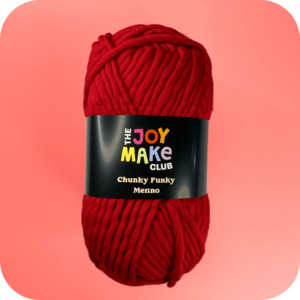 Yarns: Chunky Funky Merino - Racing Car Red