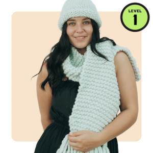 Total Newbie Knit Kits: // Merino Knit Kit // START HERE Scarf