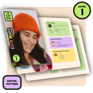 Total Newbie Knit Kits: // Digital Pattern // Start Here Beanie
