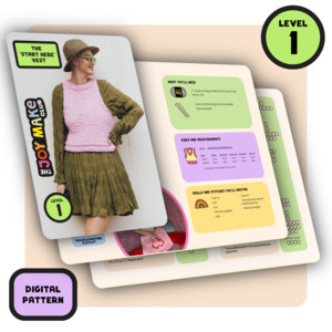 Total Newbie Knit Kits: // Digital Pattern // Start Here Vest