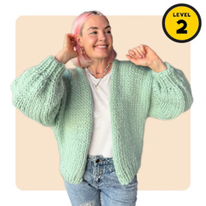 Beginner Knit Kits: // Merino Knit Kit // All Day Every Day Cardi