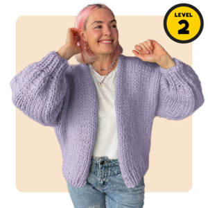 Beginner Knit Kits: // Merino Knit Kit // All Day Every Day Cardi