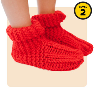 Beginner Knit Kits: // Merino Knit Kit // Home Sweet Home Slipper Socks