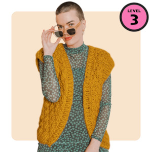 Confident Beginner: // Merino Knit Kit // Quilty Cardi Vest