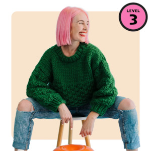 // Merino Knit Kit // Kate Moss Cropped Jumper