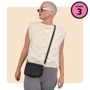 // Merino Knit Kit // Check Me Out Vest