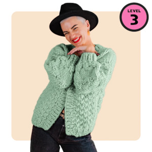 // Merino Knit Kit // Kate Moss Oversized Cardi