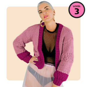 Confident Beginner: // Merino Knit Kit // Pocket Rocket Cardi
