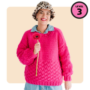 Confident Beginner: // Merino Knit Kit // Kate Moss Oversized Sweater