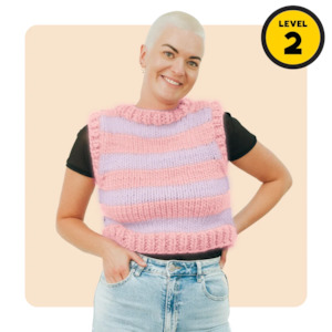 // Merino Knit Kit // Striped Vest