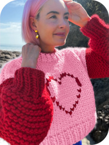 Limited Edition Kits: // LIMITED EDITION Merino Knit Kit // Cupid's Kiss Jumper