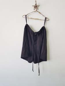 Garb: The Drift Short - Black Silk Linen