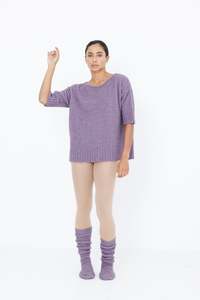 Possum Merino Permanent Collection: U T Shirt - Lavender [ Lavender ]