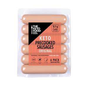 Keto Sausages: Keto Precooked Sausages 6 pack - Original