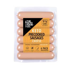 Keto Sausages: Keto Precooked Sausages 6 pack - Cheese