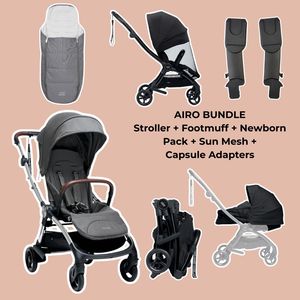 End Of Season Sale: Mamas and Papas Airo Grey Marl Complete Bundle