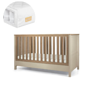 Cots Mattresses: Mamas and Papas Harwell Cashmere Cot + Mattress Bundle