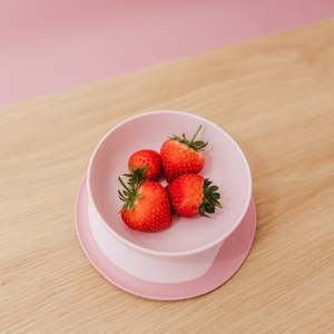 Feeding: Oxo Tot Stick & Stay Suction Bowl - Blossom