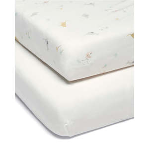 The Wildly Collection: Mamas and Papas Wildly Adventures Cotbed Fitted Sheet (Pack of 2)