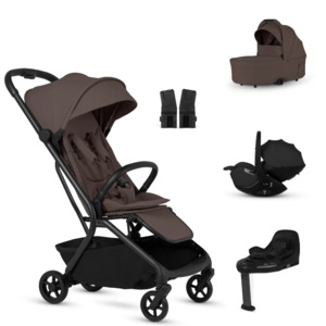 Travel Strollers: Silver Cross Nia Complete Newborn Bundle - Chocolate