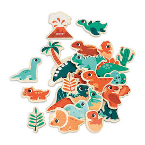 Janod Dinosaur Collection: Janod Dinosaur Magnets - 24 pieces