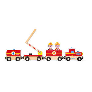 Janod Baby Toddler Collection: Janod Story Firefighters Train