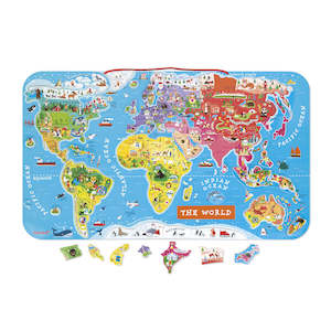 Janod Magnetics Games Collection: Janod Magnetic World Map