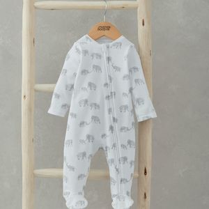 Mamas and Papas Elephant Onesie with Zip