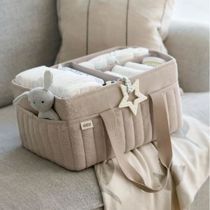 Mamas and Papas Nappy Caddy - Neutral Waffle