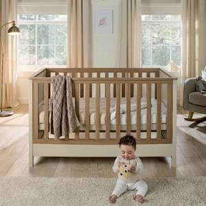 Cots Mattresses: Mamas and Papas Harwell Cot Bed - Cashmere