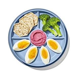 Oxo Tot Stick & Stay Divided Plate - Dusk