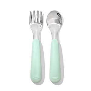 Eos Nursery: Oxo Tot Fork & Spoon Set - Opal