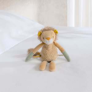 Mamas and Papas Soft Activity Toy Beanie - Lenny Lion