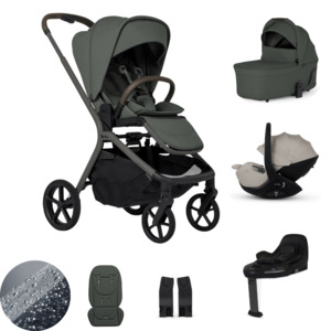 Silver Cross Breez Lightweight Stroller Ultimate 360 Car Capsule Bundle - Pewter&hellip;