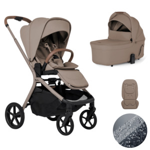 Silver Cross Breez Lightweight Stroller + Carrycot Bundle - Champagne *Pre-Order&hellip;