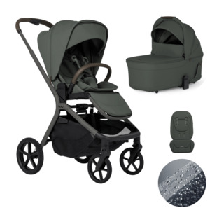 Silver Cross Breez Lightweight Stroller + Carrycot Bundle - Pewter *Pre-Order, May Delivery*