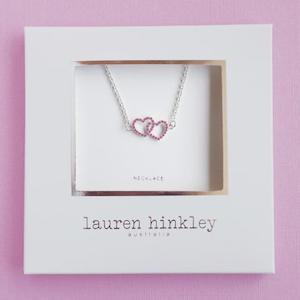 JEWELLERY: LAUREN HINKLEY - LOVE HEARTS NECKLACE