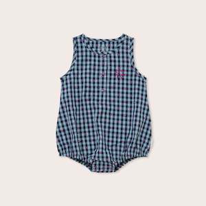 General: OLIVE AND THE CAPTAIN - GINGHAM BOWS BUBBLE ROMPER