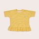 Olive And The Captain - Daffodil Stripe Boxy Frill Tee